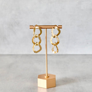 Gold ketten Ohrringe, Große hängeohrige mit drei Gliedern, Geschenkidee für Frauen, Schmuck Set,Geschenk für Ehefrau, Geschenk für Mama, Schwester, Oma, Weihnachtsgeschenk für sie, Geburtsstein Schmuck, Geschenk zum Geburtstag, Geschenk zum Hochzeitstag
