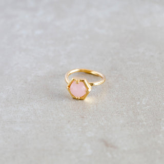 Rosenquarz Ring gold, zarten filigranen Ring, Edelstein Schmuck, Nachhaltigerschmuck,Geschenk für Ehefrau, Geschenk für Mama, Schwester, Oma, Weihnachtsgeschenk für sie, Geburtsstein Schmuck, Geschenk zum Geburtstag, Geschenk zum Hochzeitstag
