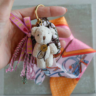 Initial Teddy Taschenanhänger - Herzbote