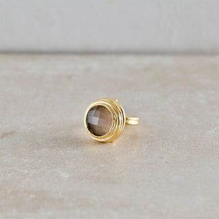 Soluna Rauchquarz Ring - Herzbote